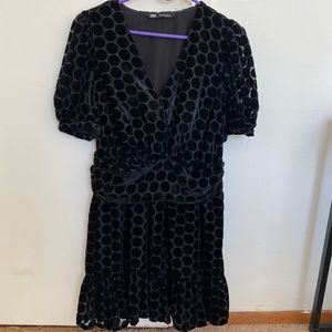 Zara velvet dress